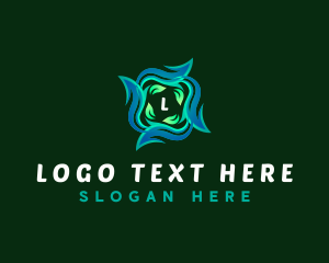 Eco - Organic Leaves Plant logo design