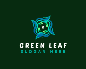 Organic Leaves Plant logo design