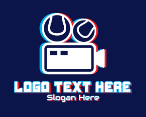 App - Glitchy Sports Vlogger logo design