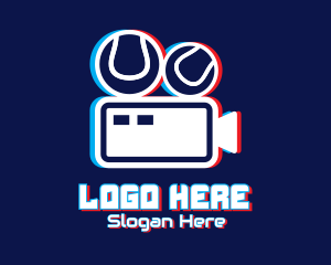 Film - Glitchy Sports Vlogger logo design