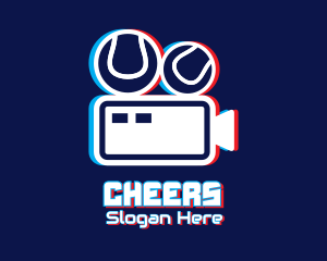 Web - Glitchy Sports Vlogger logo design