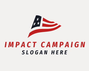 USA Campaign Flag logo design
