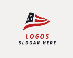 Government - USA Campaign Flag logo design