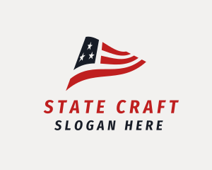 State - USA Campaign Flag logo design