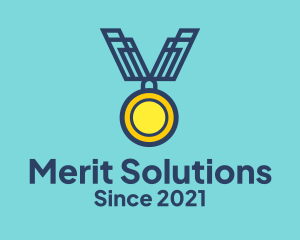 Merit - Gold Medal Prize logo design