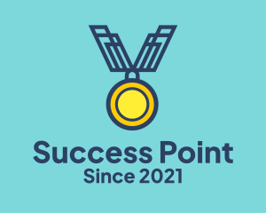 Achievement - Gold Medal Prize logo design