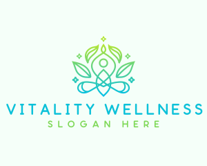 Yoga Leaf Wellness logo design