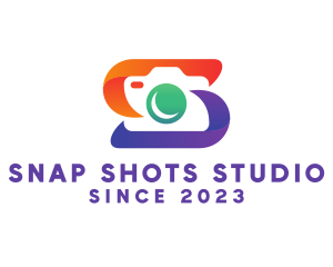 Camera Lens - Letter S Photography Studio logo design