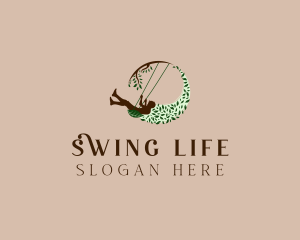 Child Branch Swing logo design