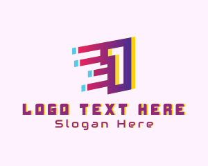 Techno - Speedy Number 1 Motion logo design