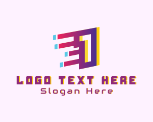 Digital Agency - Speedy Number 1 Motion logo design