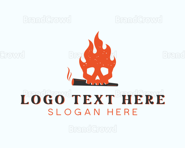 Skull Smoke Cigarette Logo