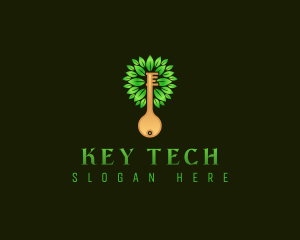 Nature Tree Key logo design