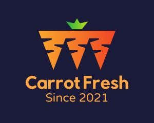 Carrot - Carrot Vegetable Garden logo design
