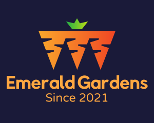 Carrot Vegetable Garden  logo design