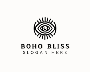 Celestial Boho Eye logo design