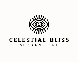 Celestial Boho Eye logo design