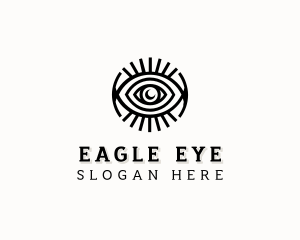 Celestial Boho Eye logo design