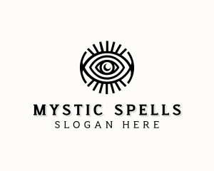 Witchcraft - Celestial Boho Eye logo design