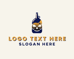 Stag Party - Skull Liquor Bar logo design