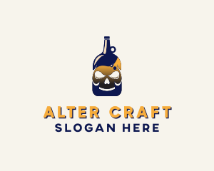 Skull Liquor Bar  logo design