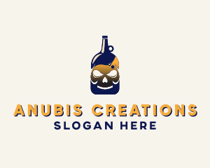 Skull Liquor Bar  logo design