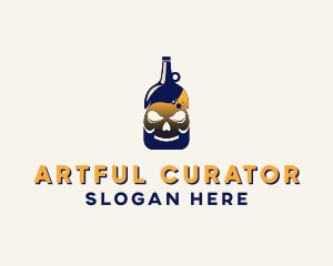 Skull Liquor Bar  logo design