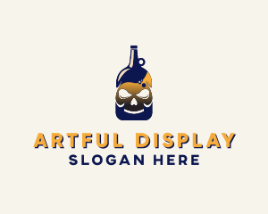 Skull Liquor Bar  logo design