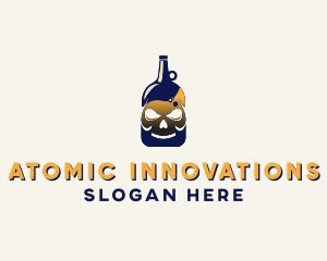 Skull Liquor Bar  logo design