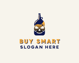 Skull Liquor Bar  logo design