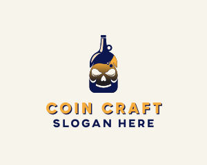 Skull Liquor Bar  logo design