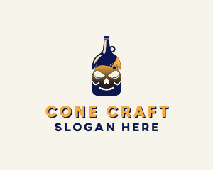 Skull Liquor Bar  logo design