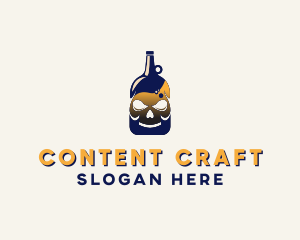 Skull Liquor Bar  logo design