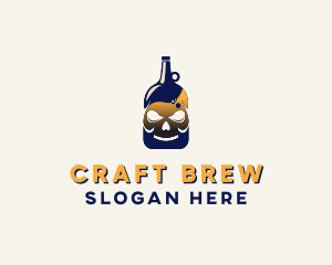 Skull Liquor Bar  logo design