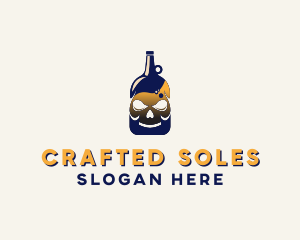 Skull Liquor Bar  logo design