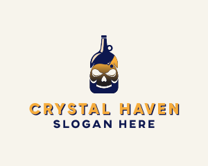 Skull Liquor Bar  logo design