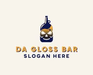 Skull Liquor Bar  logo design