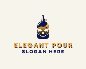 Skull Liquor Bar  logo design