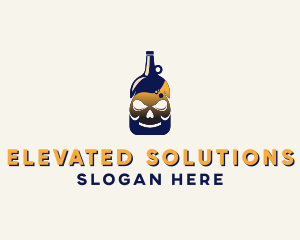 Skull Liquor Bar  logo design