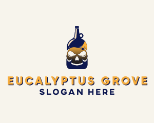 Skull Liquor Bar  logo design