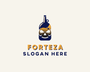 Skull Liquor Bar  logo design