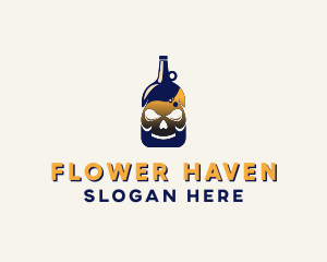 Skull Liquor Bar  logo design