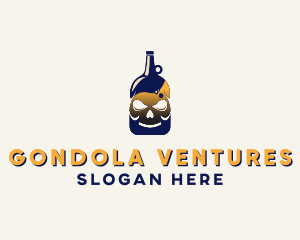 Skull Liquor Bar  logo design