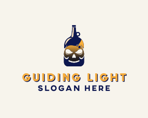 Skull Liquor Bar  logo design