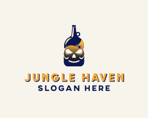 Skull Liquor Bar  logo design