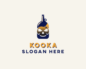 Skull Liquor Bar  logo design