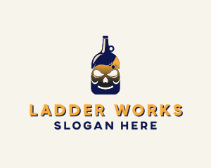 Skull Liquor Bar  logo design