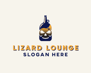 Skull Liquor Bar  logo design