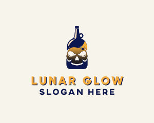 Skull Liquor Bar  logo design