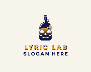 Skull Liquor Bar  logo design